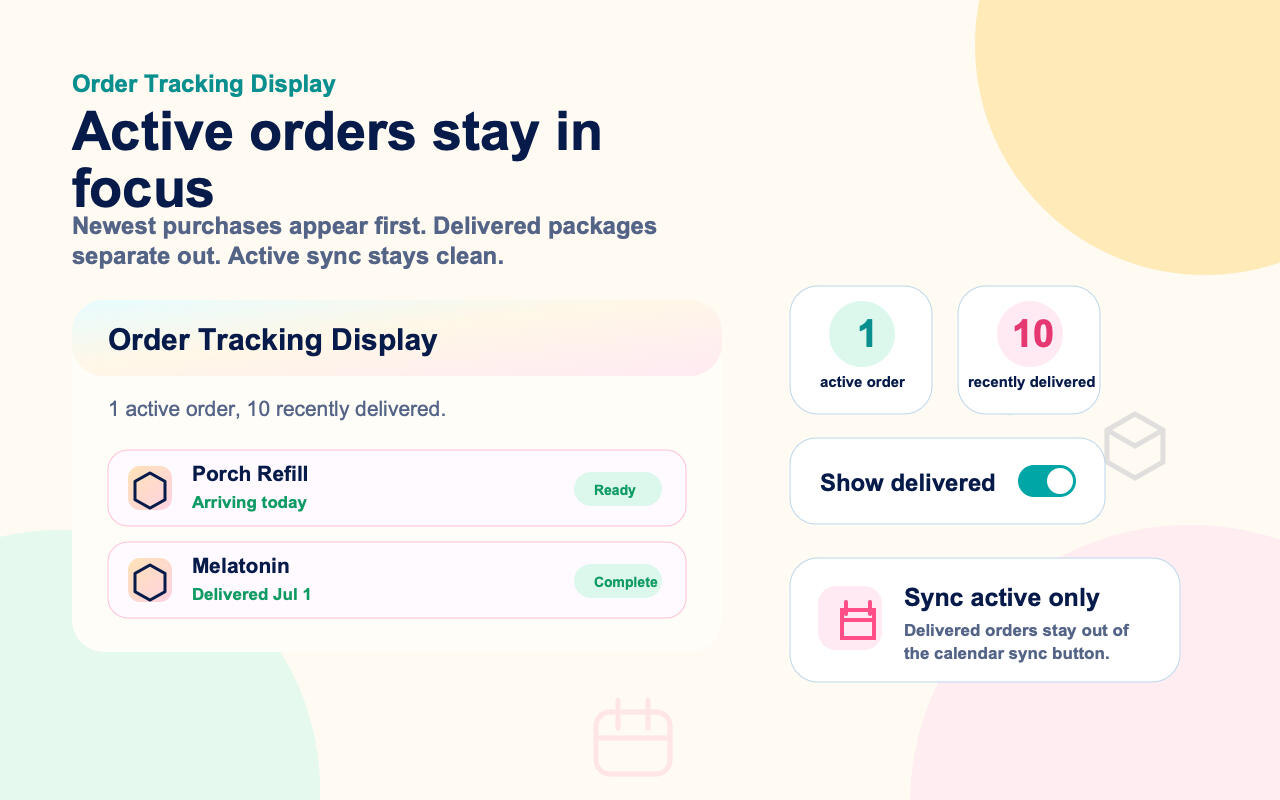 ETA? Order Calendar - Preview 3 ETA? Order Calendar - Preview 3